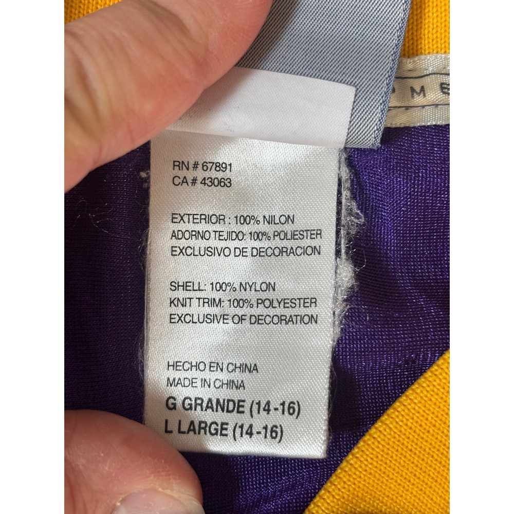Reebok NFL Minnesota Vikings Favre #4 Purple Jersey Kids Large 14-16 On Field - Picture 8 of 9